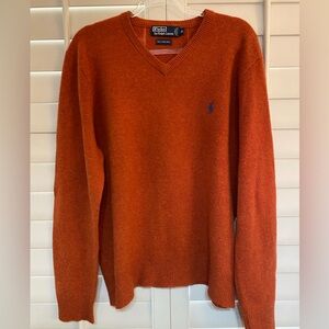 Polo Ralph Lauren 100% lambs wool sweater Men’s size XL Excellent Condition!